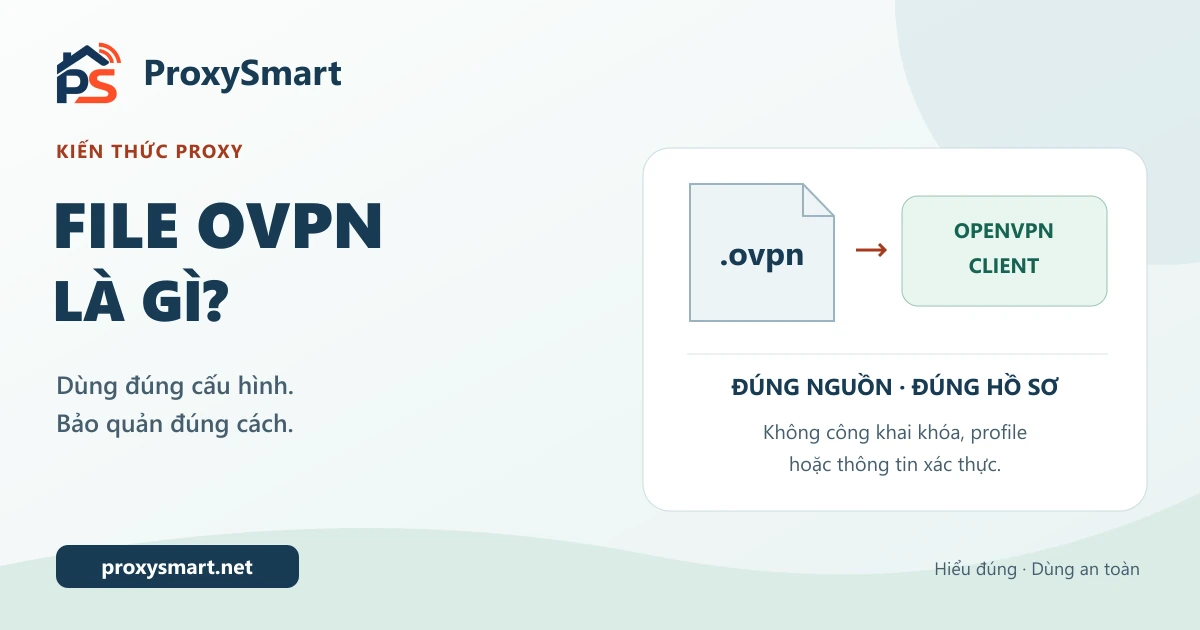 File OVPN là gì? Cách dùng và bảo quản cấu hình OpenVPN