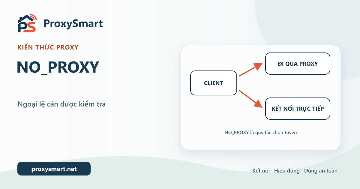 NO_PROXY là gì? Hiểu quy tắc bỏ qua proxy trước khi cấu hình