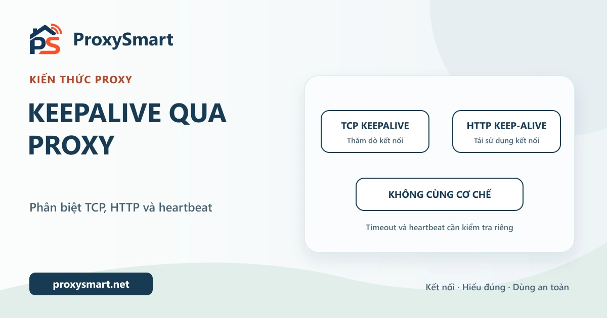 TCP keepalive và HTTP keep-alive khi dùng proxy: khác nhau ở đâu?