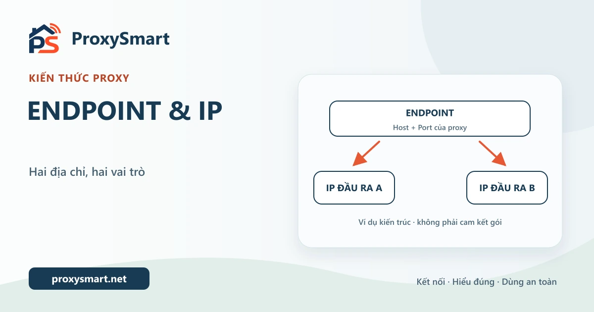 Proxy endpoint và IP đầu ra khác nhau như thế nào?