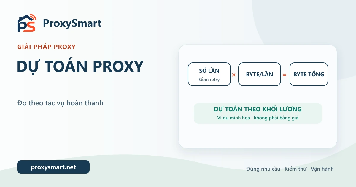 Giải pháp dự toán chi phí proxy theo từng loại tác vụ